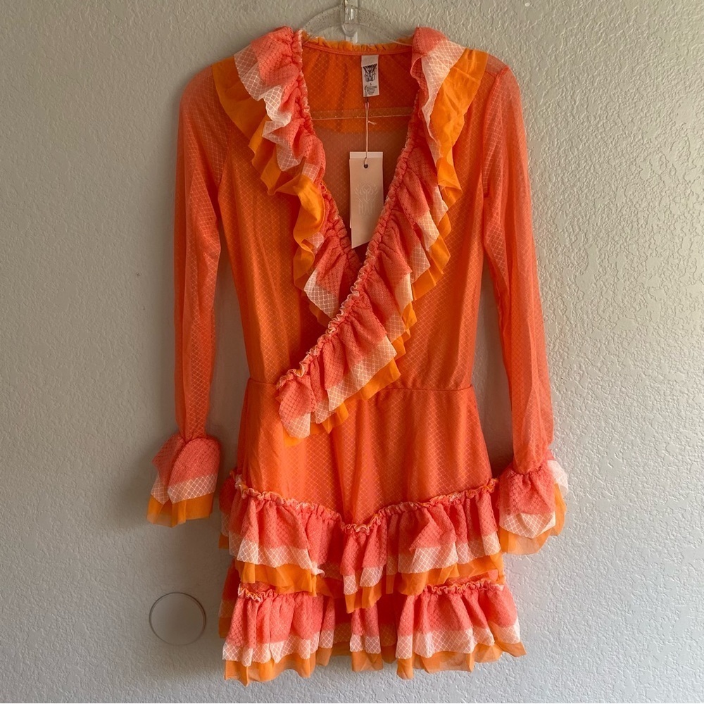 Revolve HAH Ruffle Dress We are HAH Mags About U Ruffle Dress
